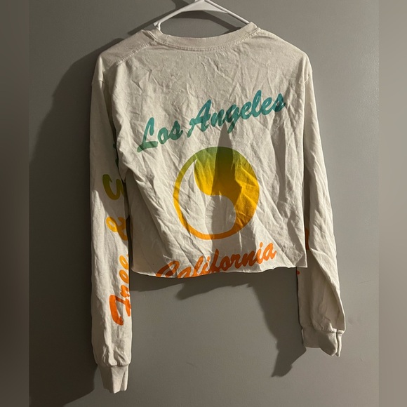 (NWT) free & easy cropped sunset long sleeve tee - Picture 3 of 5